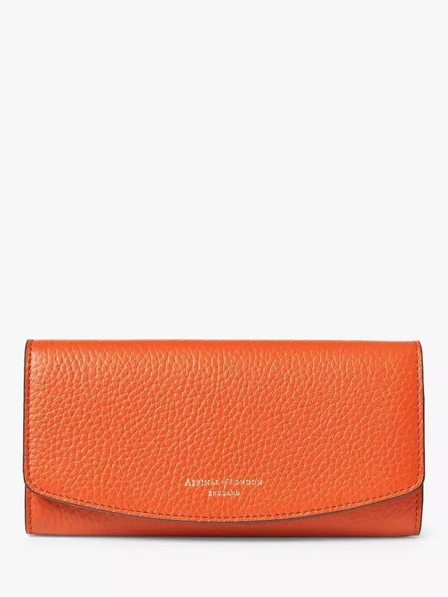 

Портмоне Aspinal of London Essential Pebble Leather, оранжевый