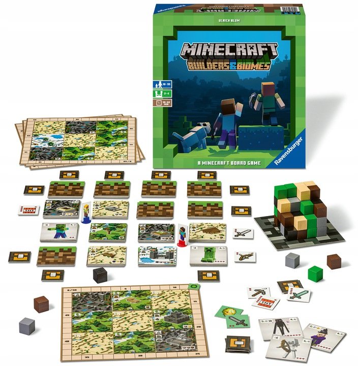 

Minecraft Builders & Biomes, настольная игра, Равенсбургер Ravensburger