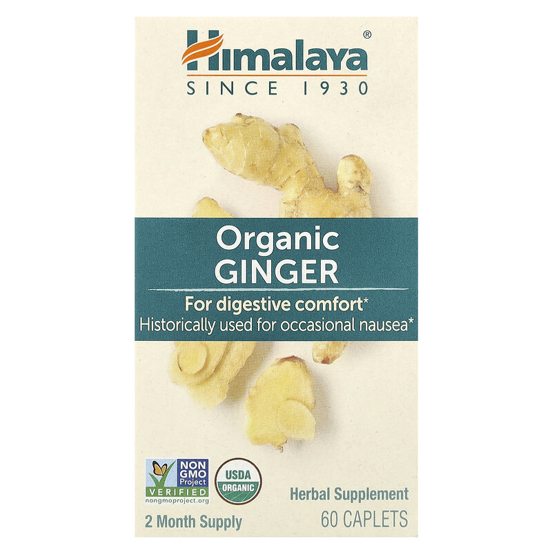 

Himalaya, Органический имбирь, 60 капсул