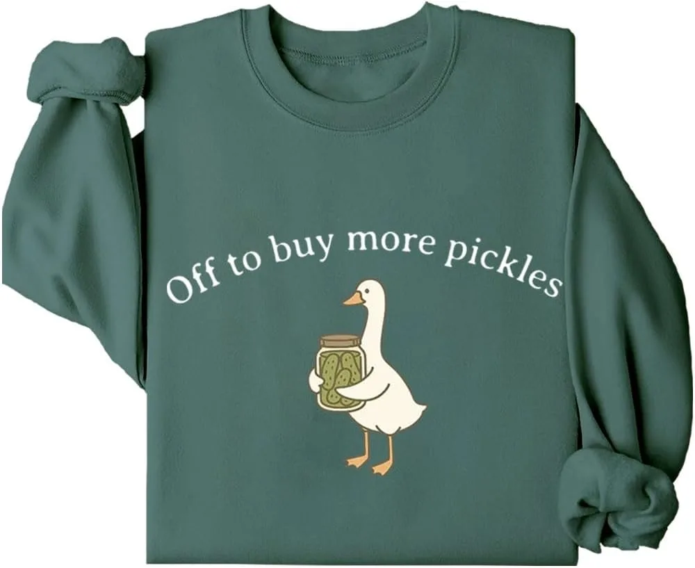 

Толстовка Pickle Goose с капюшоном Off to Buy More Pickles Kzggs