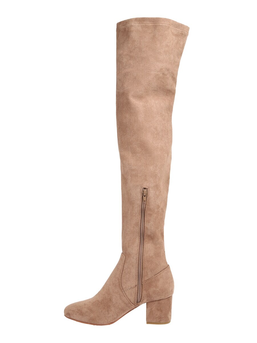 Сапоги выше колена ABOUT YOU Over the Knee Boots Finya, бежевый — фото 2