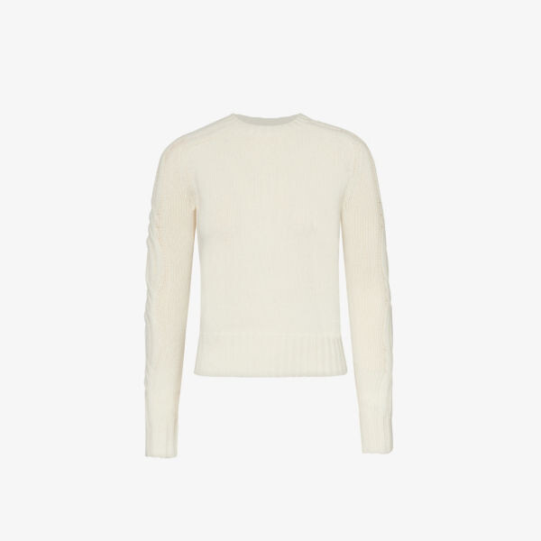 

Кашемировый джемпер косой вязки Berlina Max Mara, белый