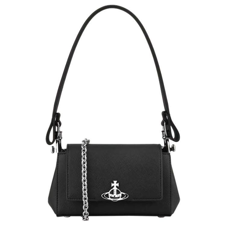 

Vivienne Westwood Полиуретановая сумка через плечо, кроссбоди, маленькая женская сумка черная