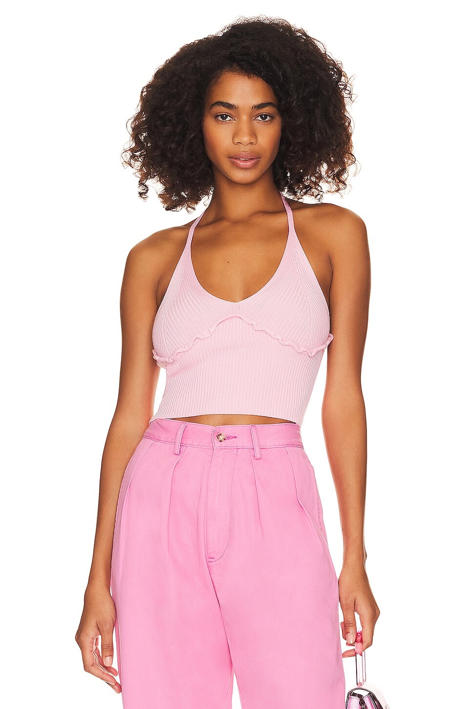

Топ MAJORELLE Sanyia Halter Crop, розовый