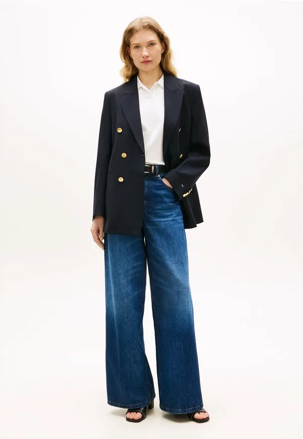 Классический двубортный пиджак из шерстяной смеси свободного кроя. Tommy Hilfiger, Dark Night Navy — фото 2