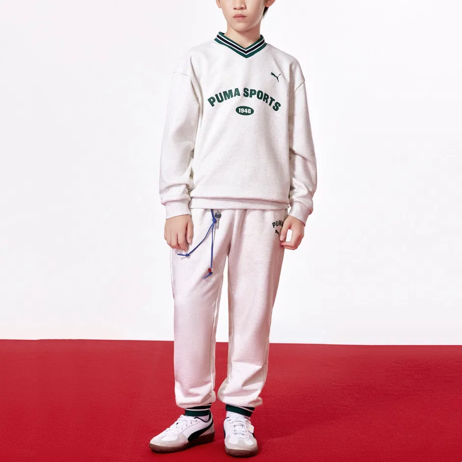 Детский спортивный костюм PUMA Kids Casual Sportswear светло-серый — фото 3