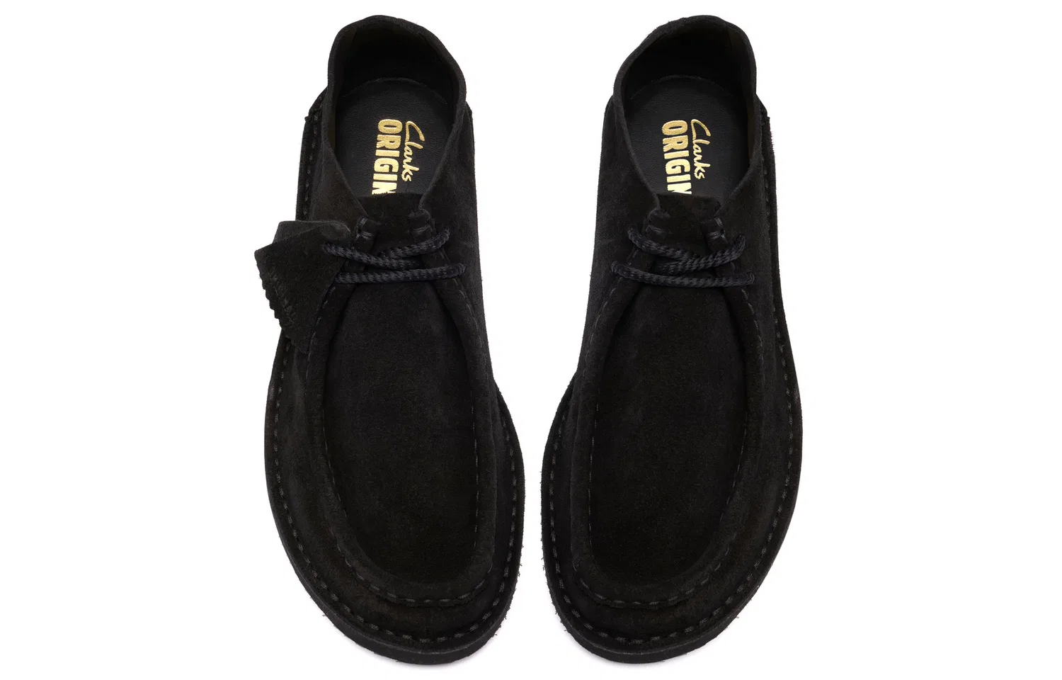 Clarks DSRTNomad2026 Cow Split Leather Vintage Casual Shoes Men's Black — фото 3