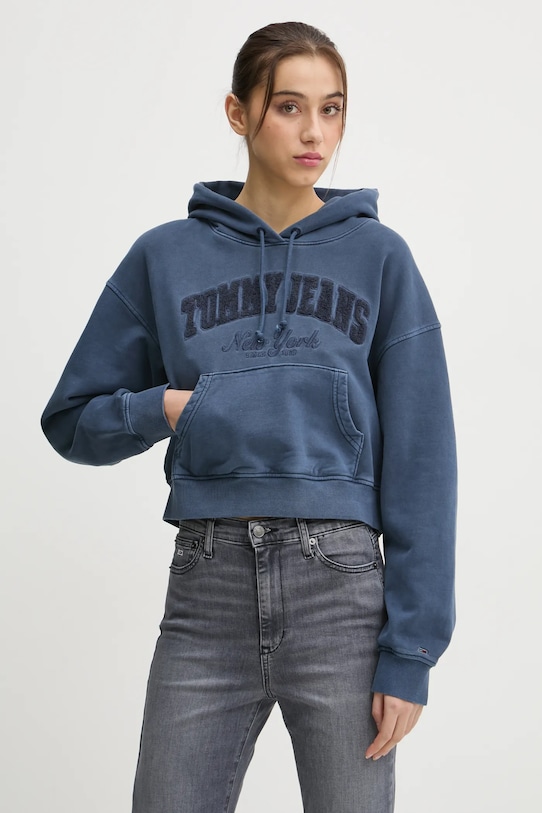 

Хлопковая толстовка Tommy Jeans, синий