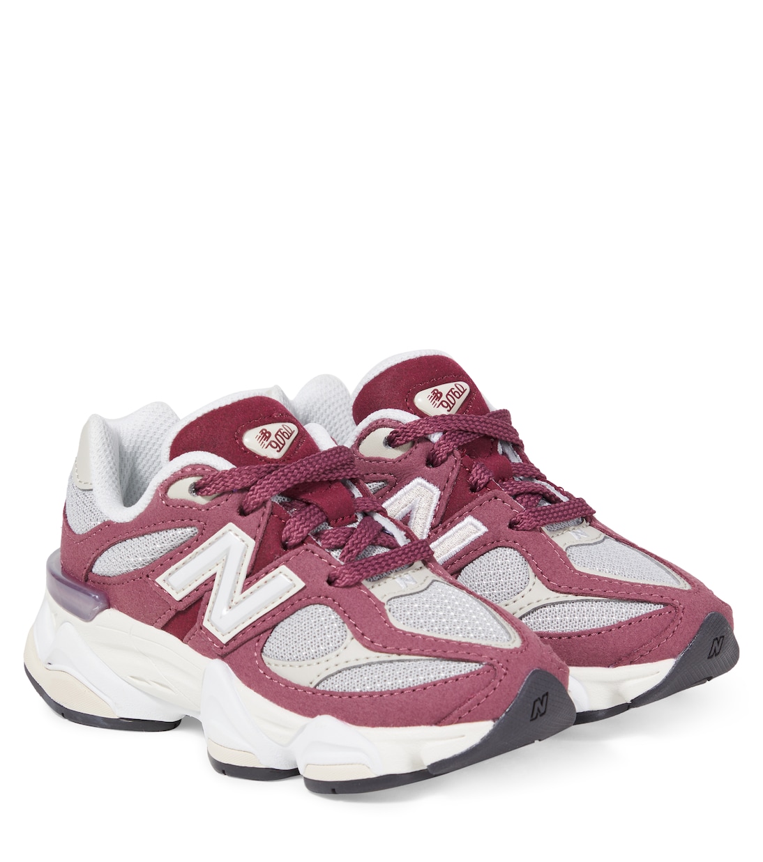 

9060 кроссовки из искусственной кожи New Balance Kids, Washed Burgundy