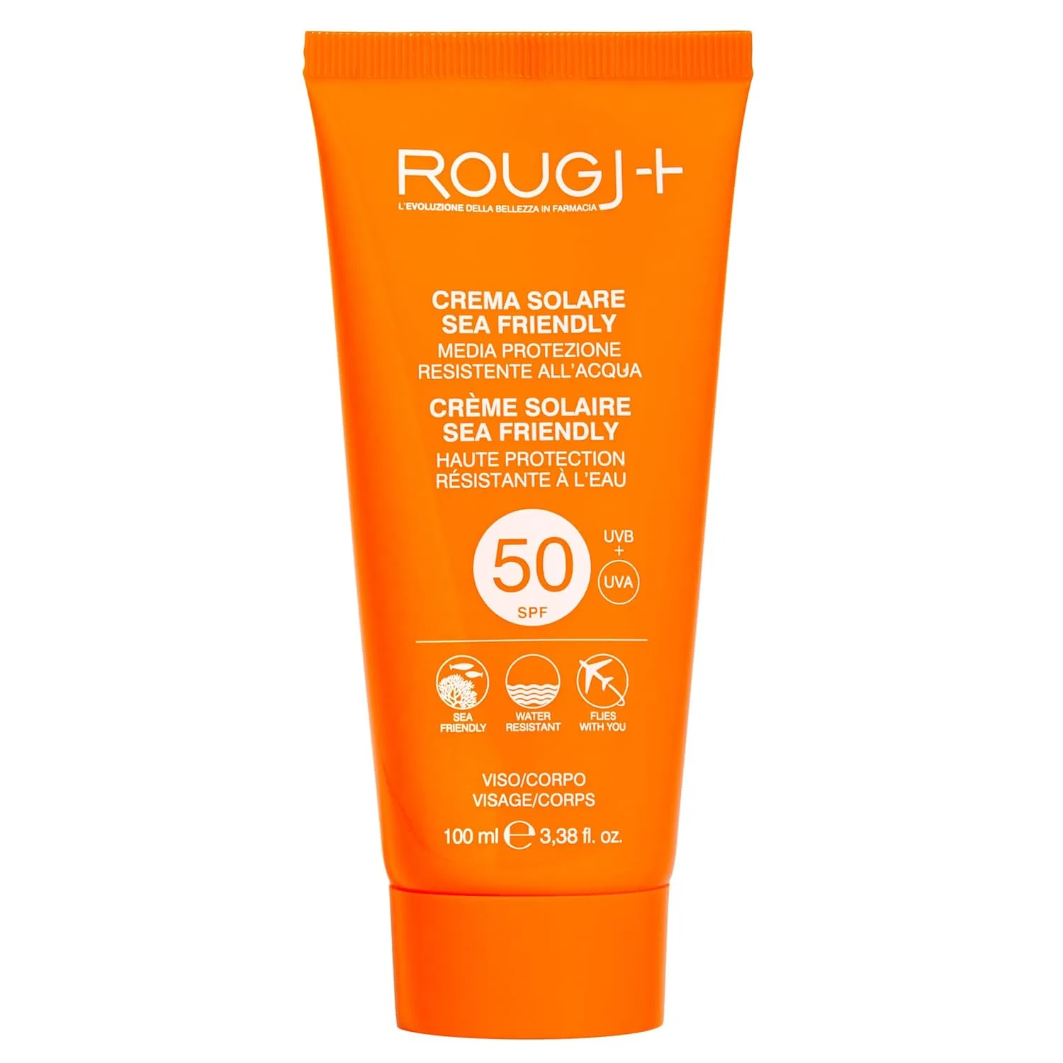 Солнцезащитный крем SPF 50 для лица и тела 100 мл от Rougj Rougj, 50Spf 100Ml