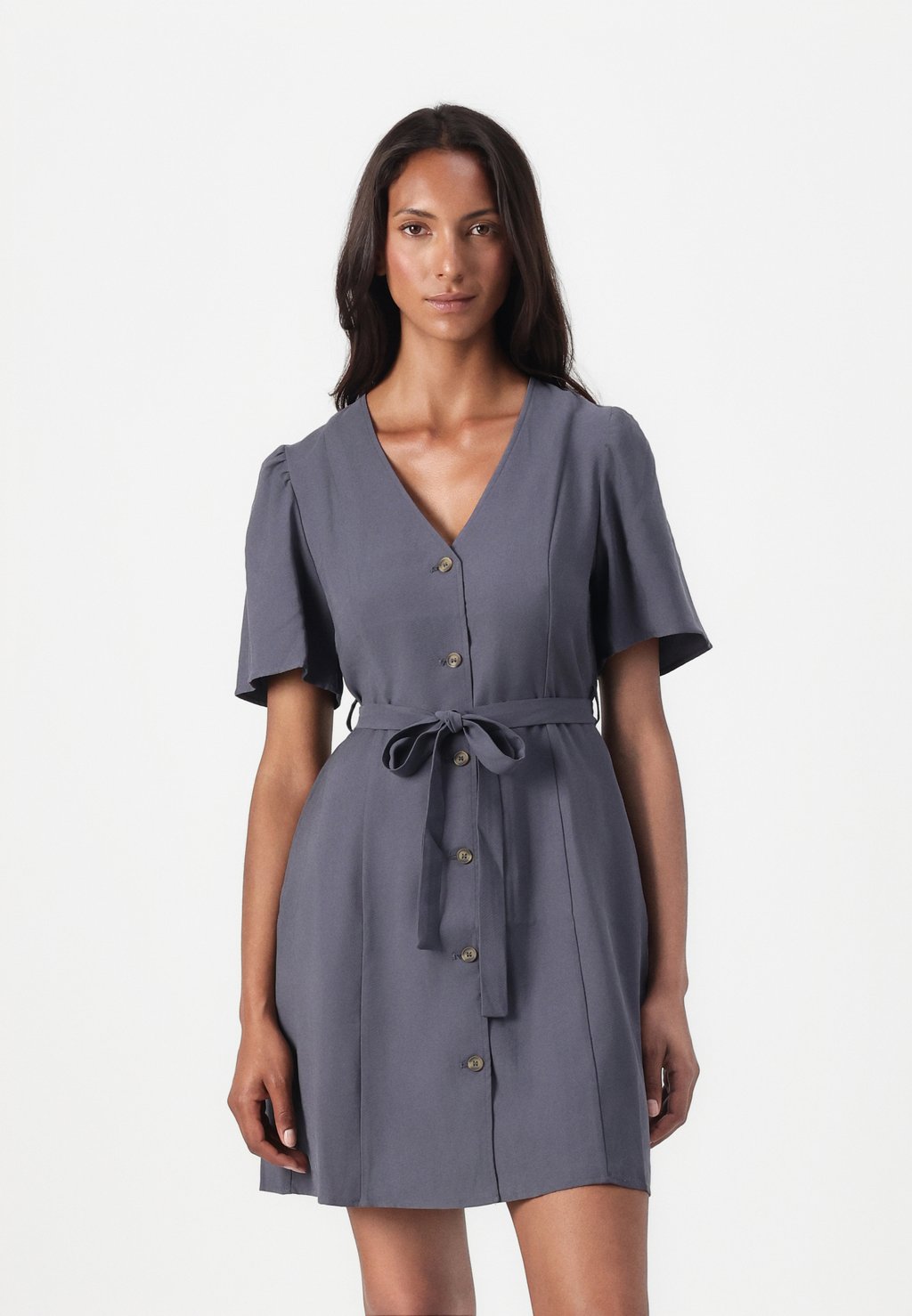 

Платье-рубашка FANYA FLARE DRESS Modström, синий