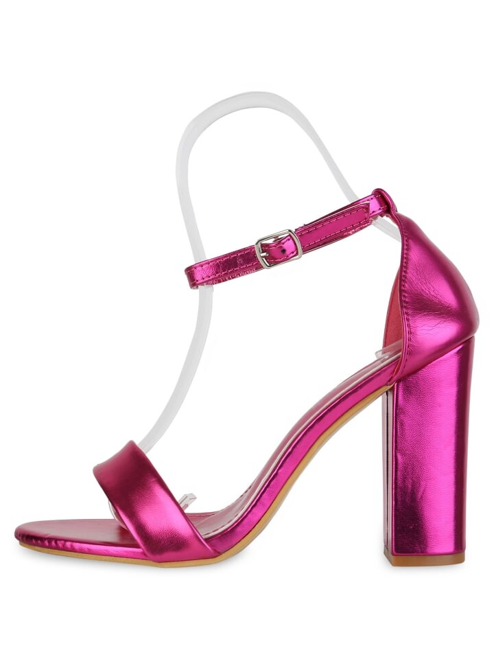 Сандалии на плоской подошве VAN HILL High Heels Harper, цвет fuchsia metallic — фото 2