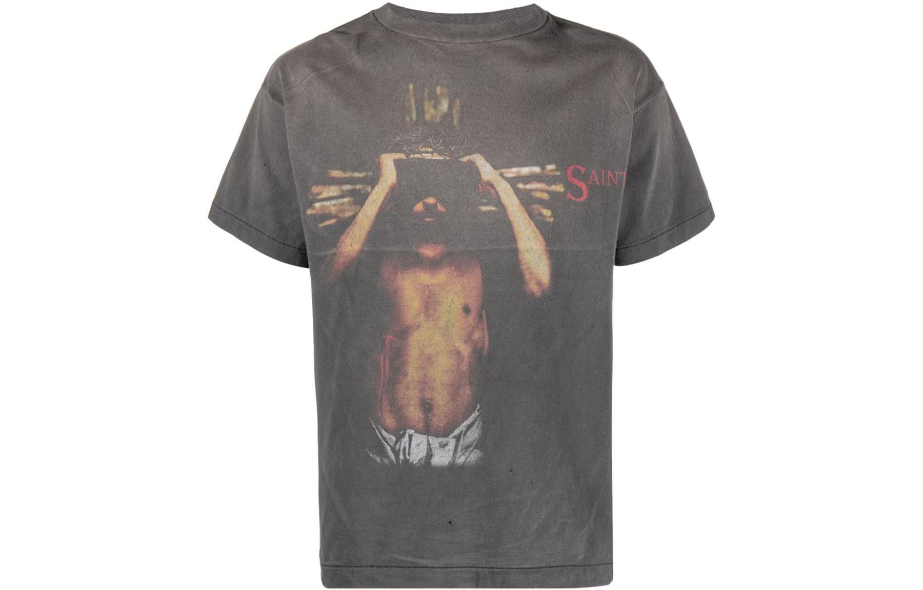 

Футболка мужская серая SAINT Mxxxxxx