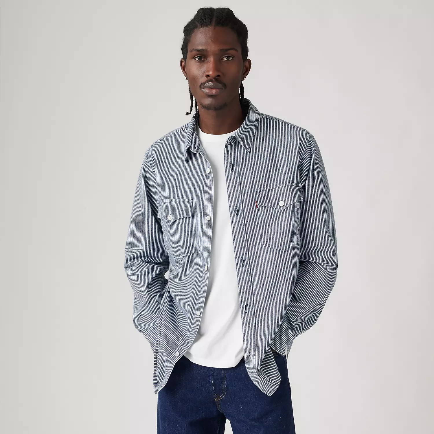 

Рубашка свободного кроя в стиле вестерн Levi's, мультиколор