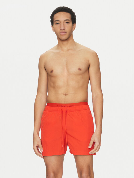 Шорты для плавания стандартный крой KM0KM01104 Calvin Klein Swimwear, красный — фото 2
