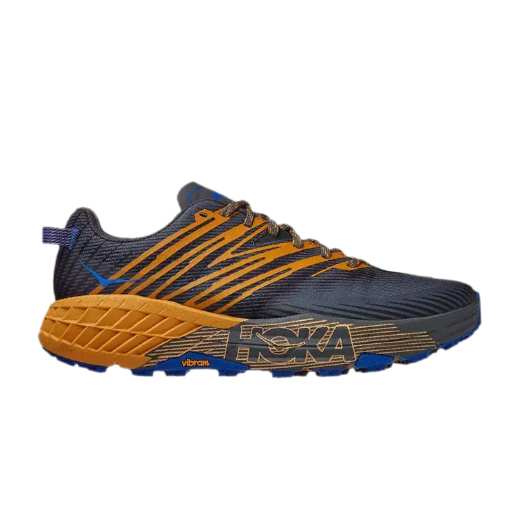 

Кроссовки HOKA Speedgoat 4 'Castlerock Golden Yellow', серый