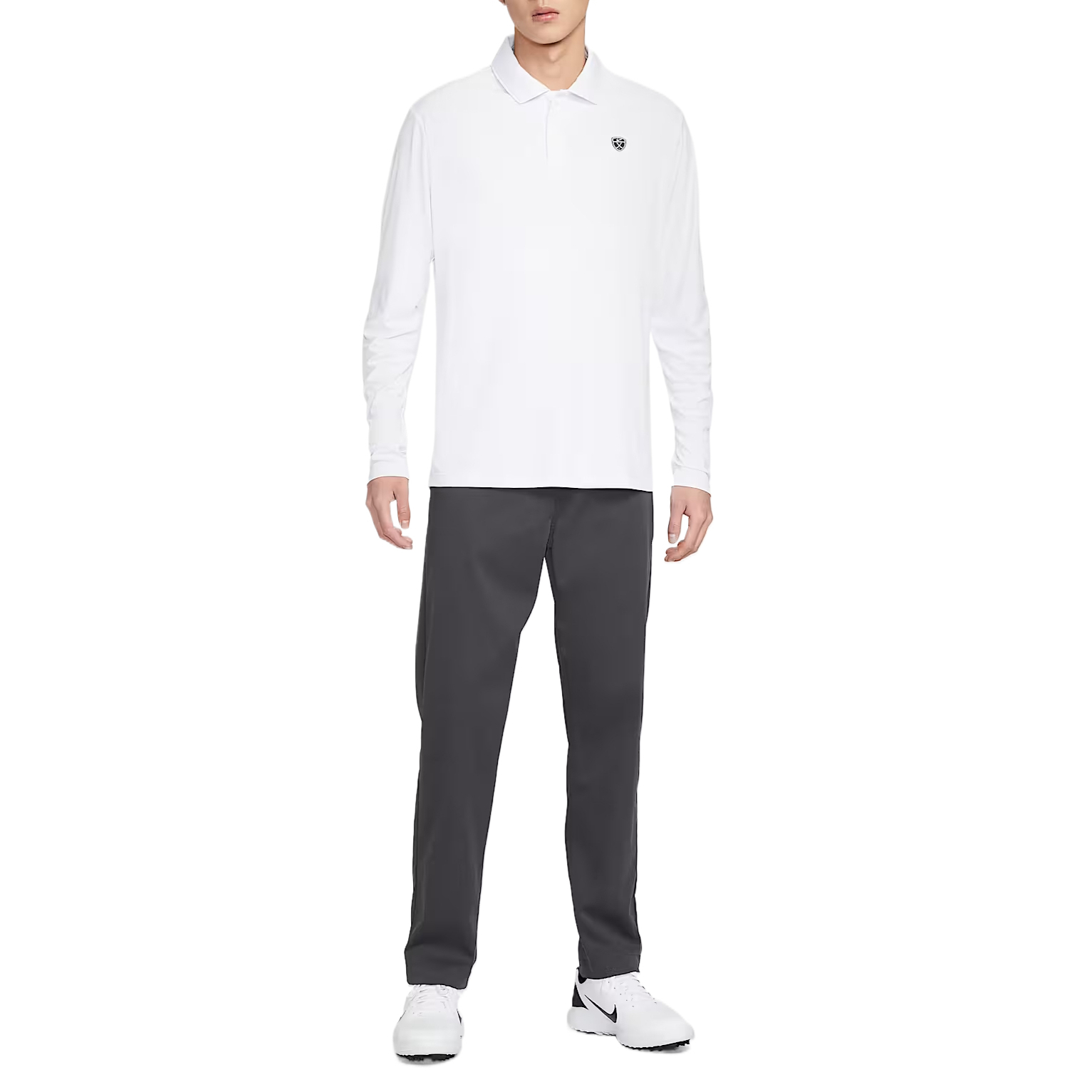Мужская одежда для гольфа Dri Fit Nike, белый/черный/черный — фото 4