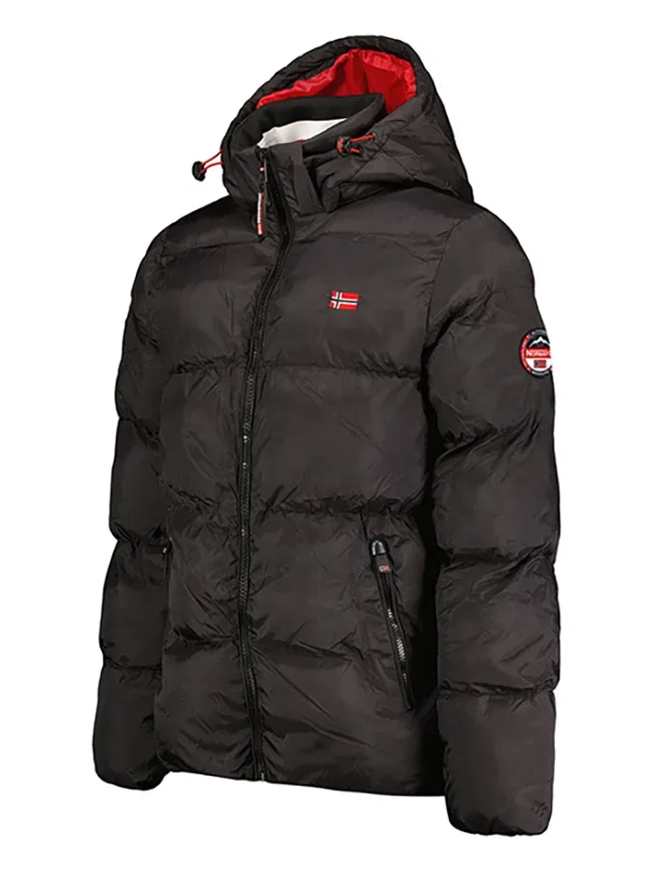 Стеганая куртка с капюшоном Geographical Norway, черный — фото 3