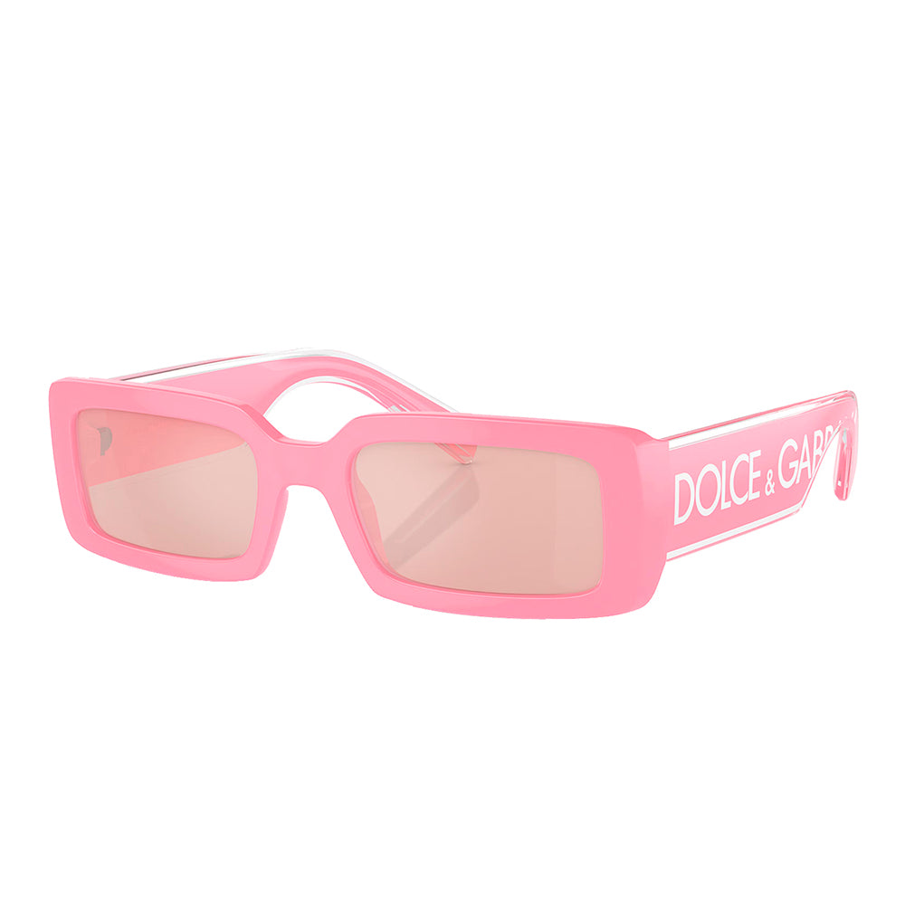 

Солнцезащитные очки Dolce & Gabbana DG 6187 3262/5 53 мм женские прямоугольные, розовый