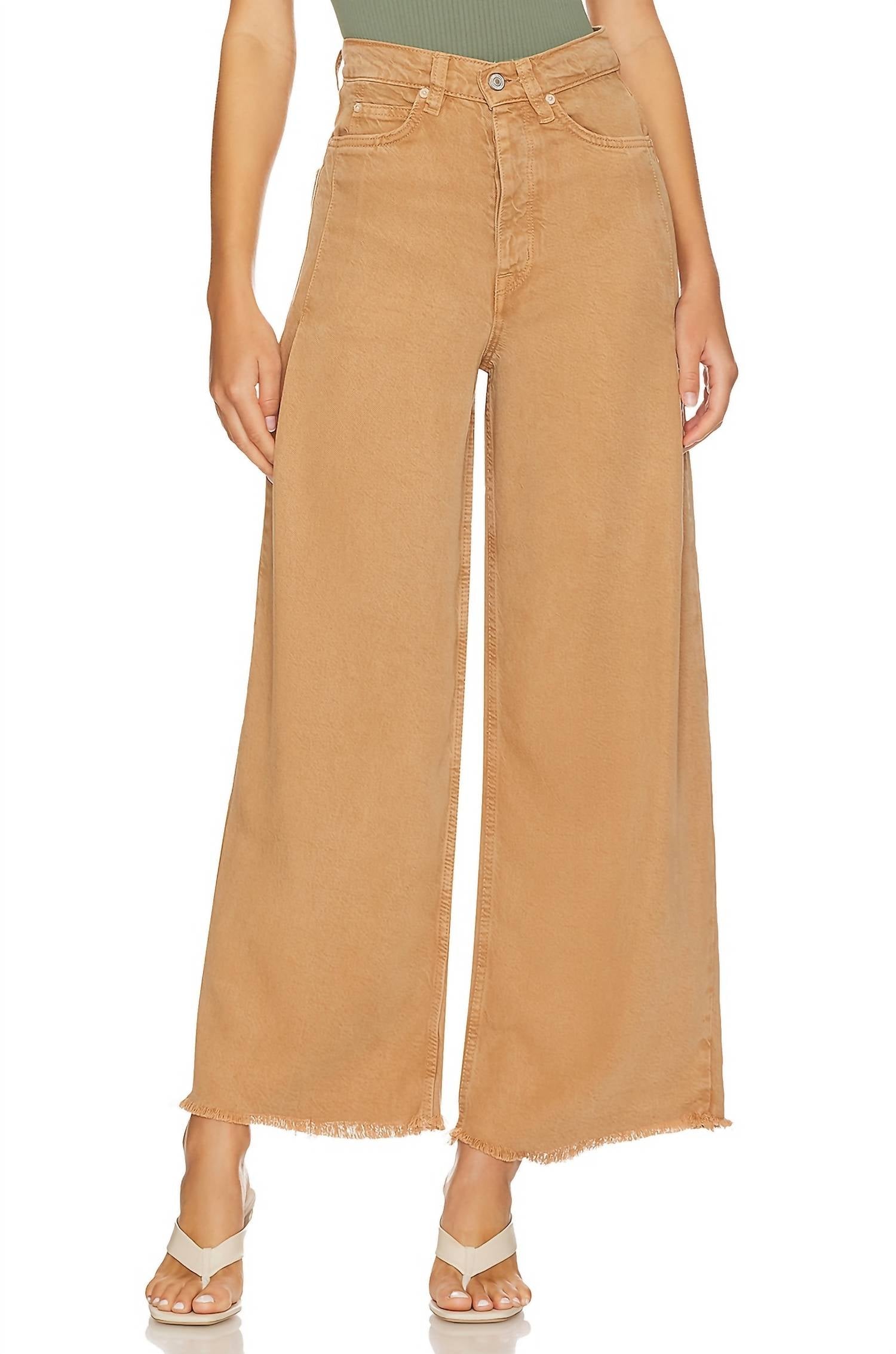 

Джинсы Old West Slochy в стиле «перекати-поле» Free People, цвет tumbleweed