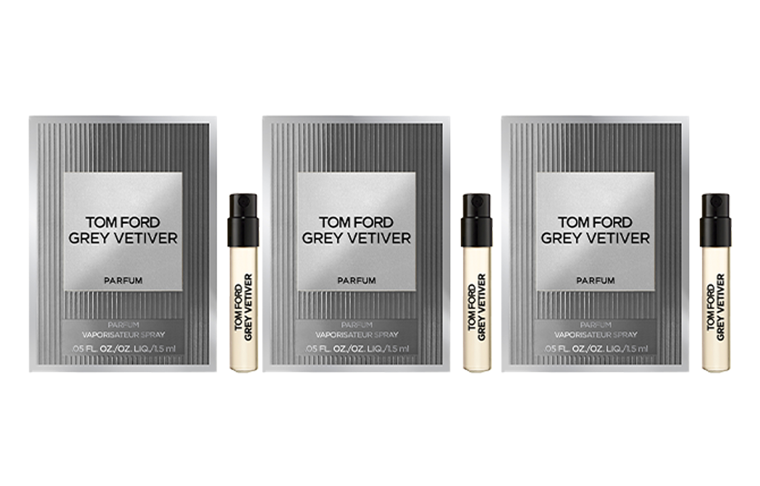 Набор пробников духов tf gray vetiver парфюм 1,5 мл*3 TOM FORD — фото 3
