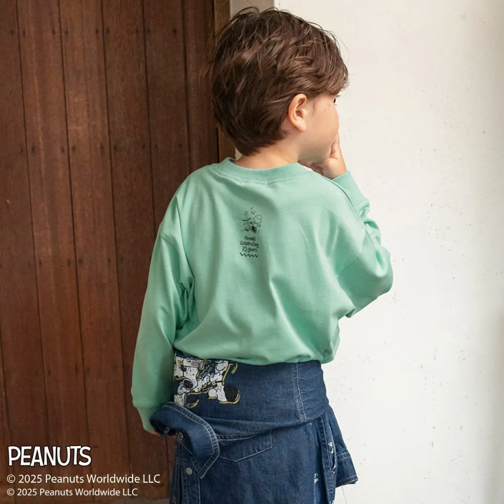 Футболка с длинным рукавом [К 75-летию Peanuts] x Blanches Branshes, Light green — фото 4