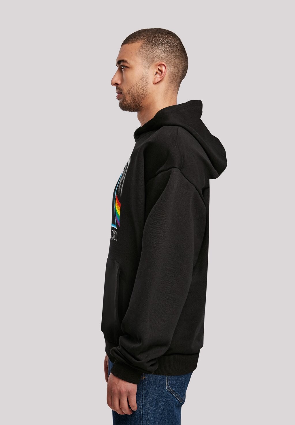 

Толстовка с капюшоном PINK FLOYD DARK SIDE OF THE MOON ALBUM COVER LOGO F4NT4STIC, черный