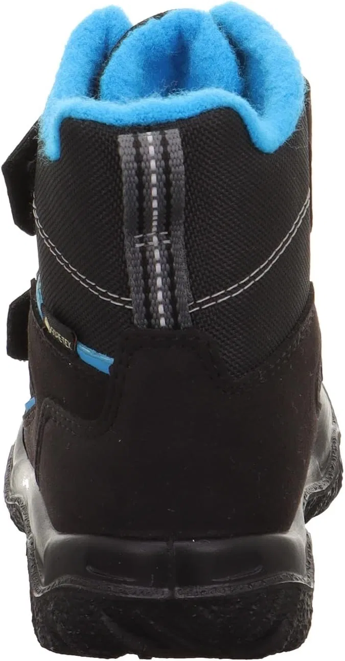 Ботинки Superfit для мальчиков и девочек, теплые, на подкладке, с мембраной Gore-Tex, черно-бирюзовые — фото 3
