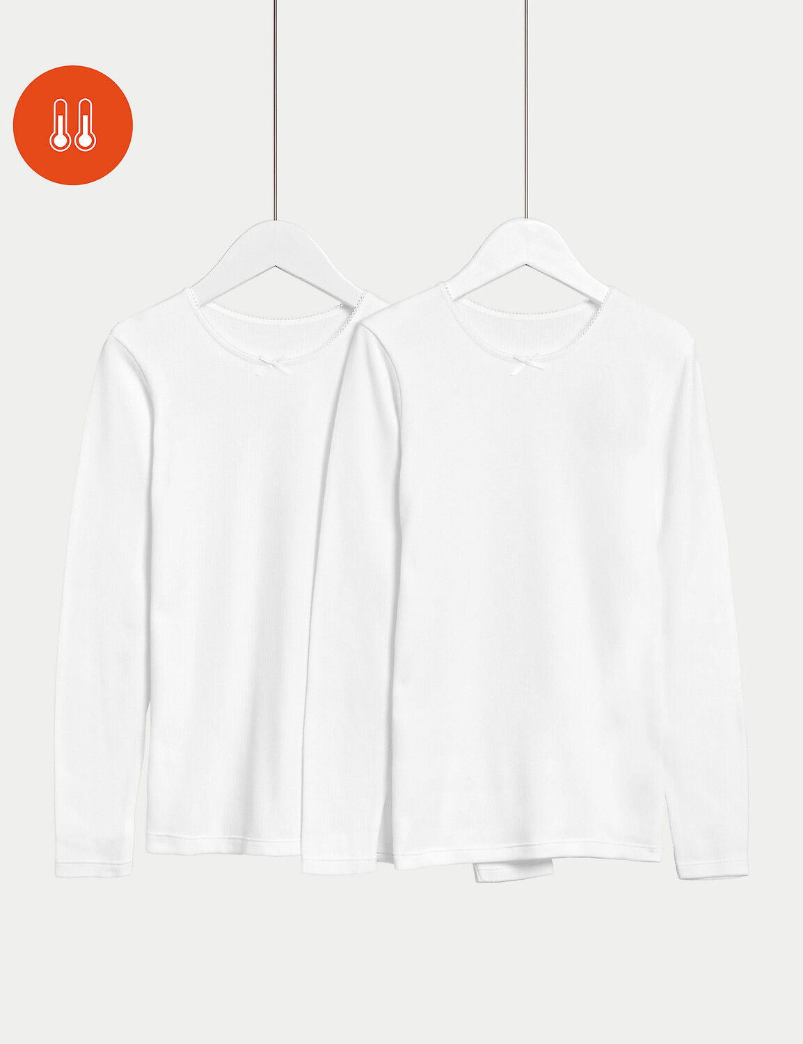 

2 комплекта футболок из смесового хлопка (2–14 лет) Marks & Spencer, белый