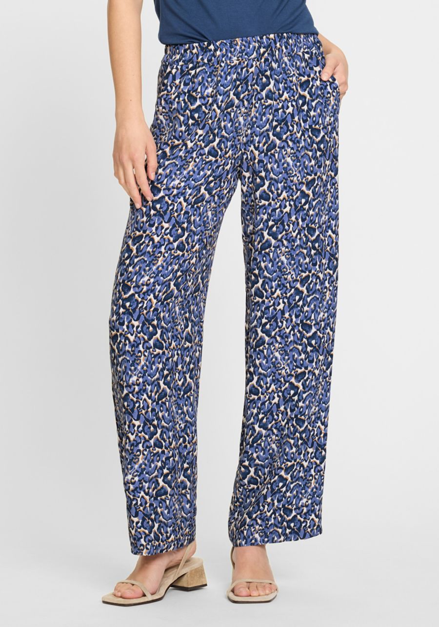 

Женские брюки Anna Fit с широкими штанинами и принтом "Лео" Olsen, True navy