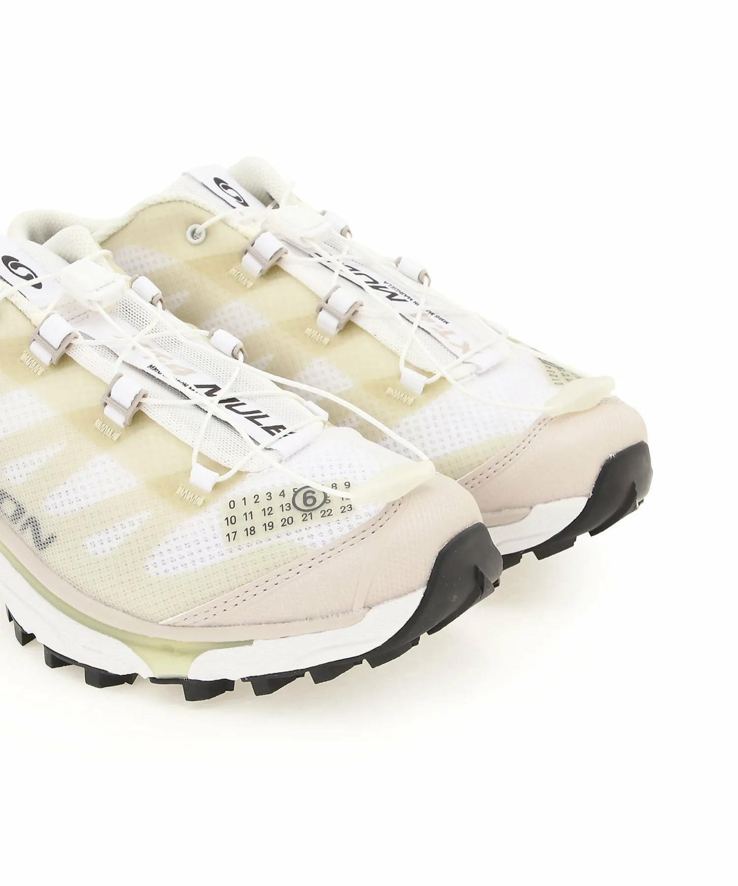 Кроссовки MM6×SALOMON XT4 MULE Mm6 Maison Margiela, White/Green Haz/Silver — фото 4