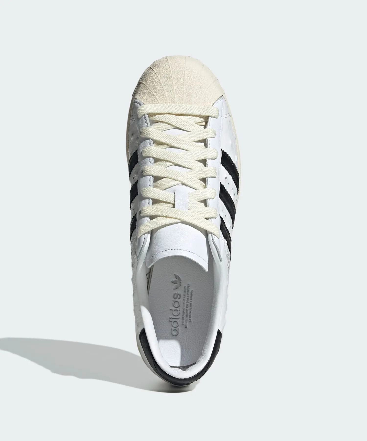 Кроссовки из натуральной кожи Superstar Vintage adidas Originals белые — фото 2