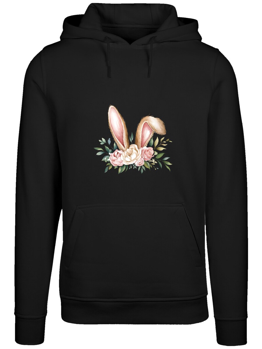

Толстовка F4NT4STIC Blumen Osterhasen Ohren Dekor, Black