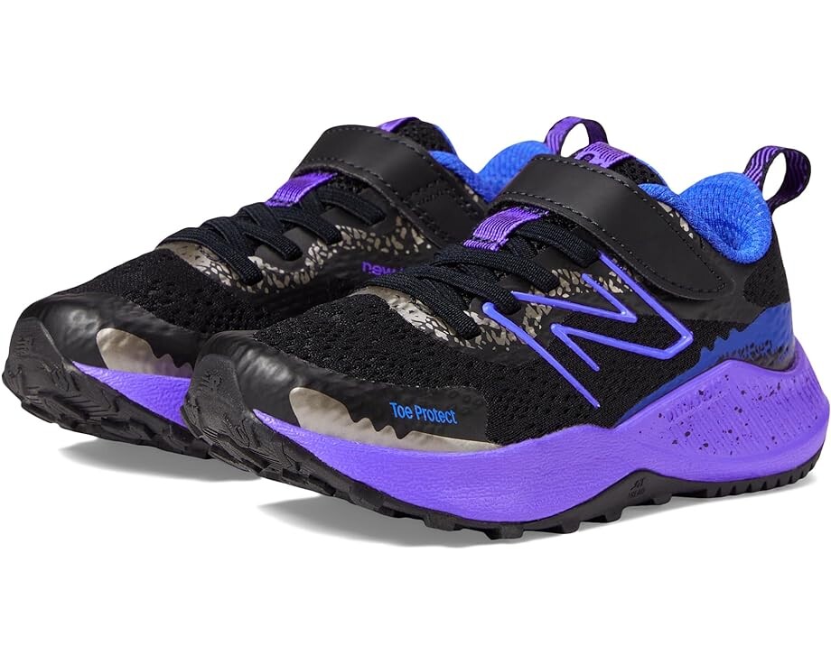 

Кроссовки New Balance Dynasoft Nitrel v5 Bungee Lace with Hook-and-Loop Top Strap, цвет Black/Electric Indigo