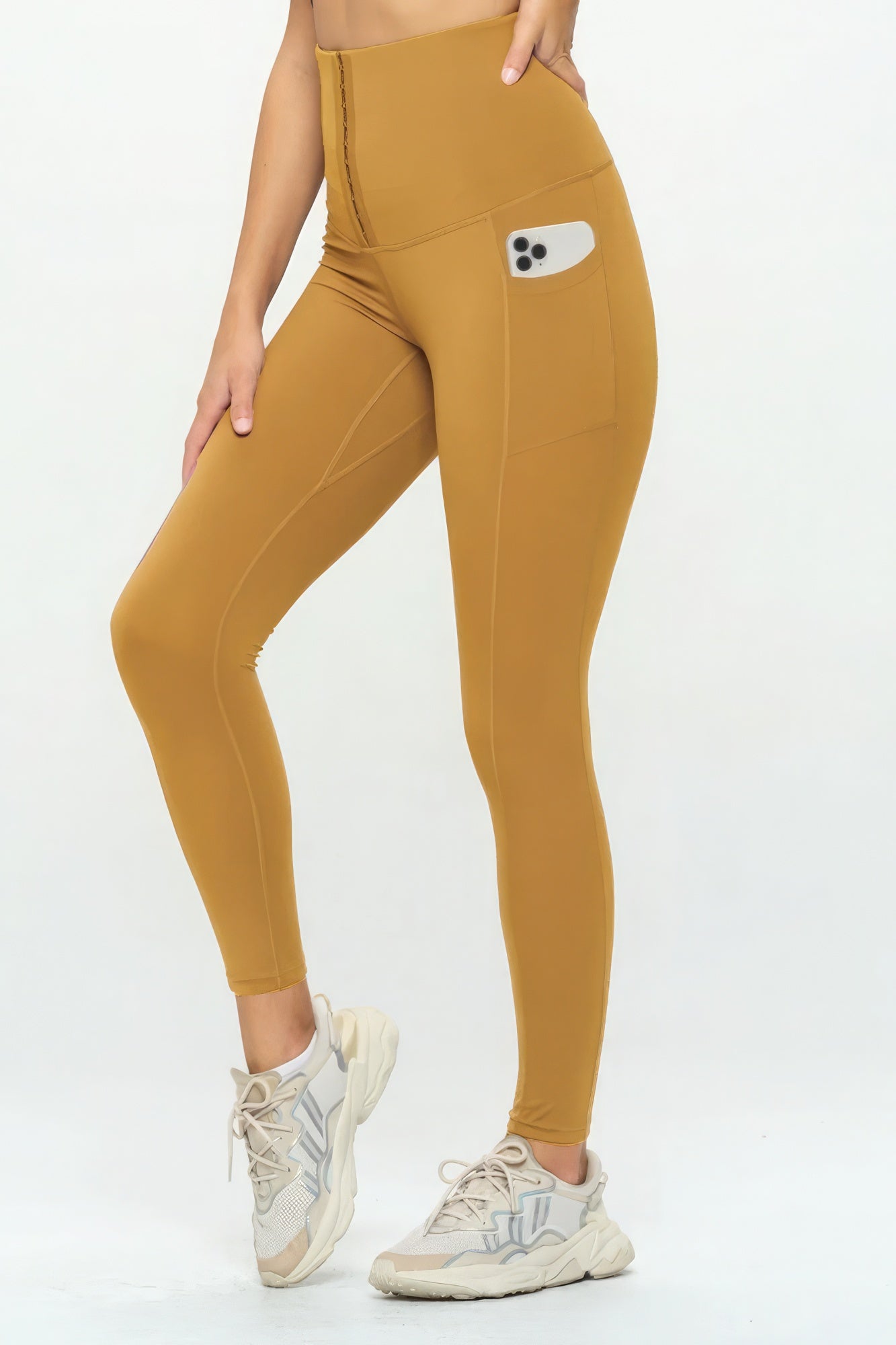 

FASHNZFAB Body Shaper Модные леггинсы для йоги, цвет mustard