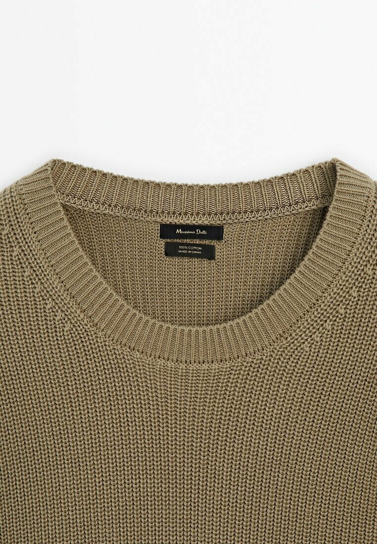 

Джемпер CREW NECK Massimo Dutti, зеленый
