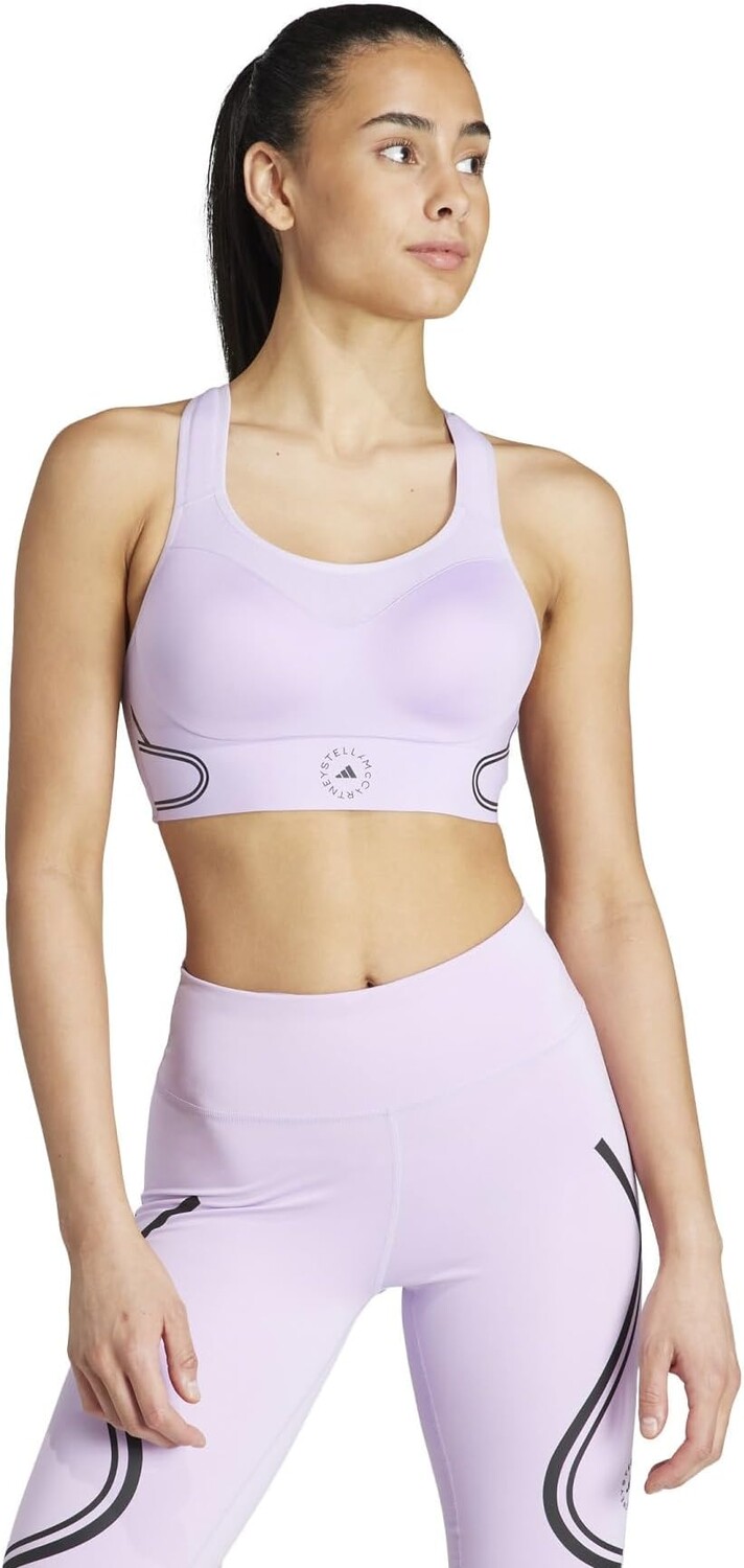 

Бюстгальтер adidas by Stella McCartney Truepace High Support Sports Bra II3229, цвет Purple Glow/Dove Grey