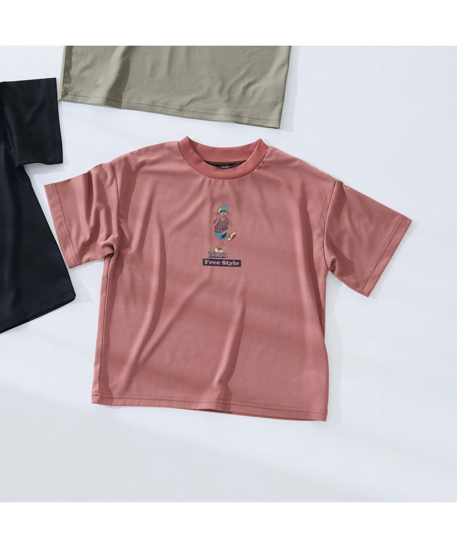 Детская футболка Hybrid T-shirt с принтом F.O.KIDS хаки — фото 3