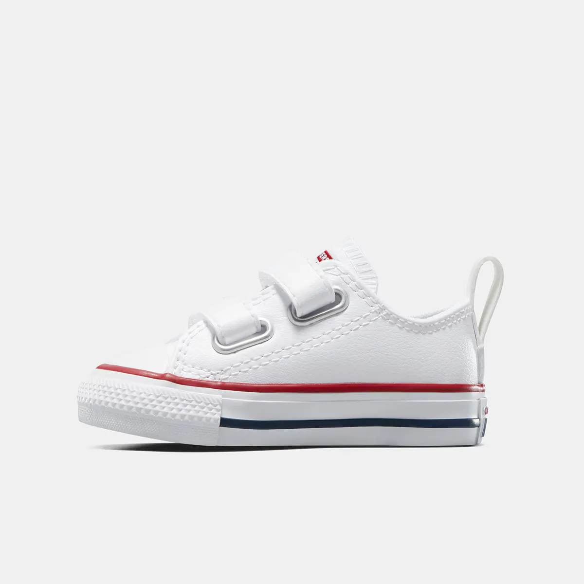 Converse Chuck Taylor All Star 2V Low кожаные повседневные кеды для малышей/малышей, белый — фото 4
