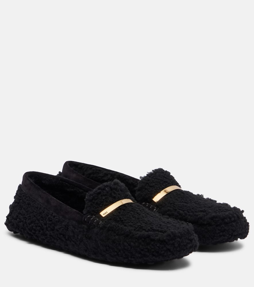 Гоммино замшевые мокасины для вождения Tod's, Nero