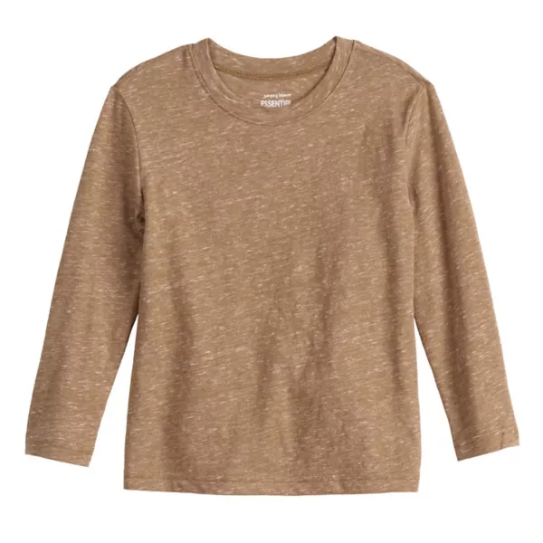 

Детская футболка с длинным рукавом Essential Texture для мальчиков Jumping Beans, коричневый