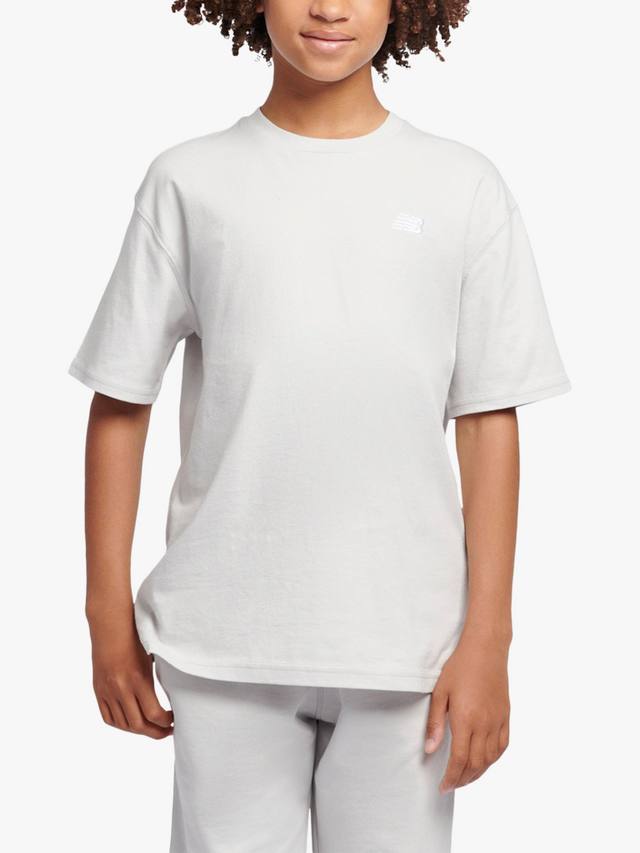 

Футболка для детей с маленьким логотипом New Balance, Grey Matter