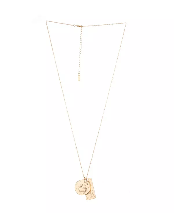 

Женское колье с двумя подвесками со знаком зодиака Ettika, cancer