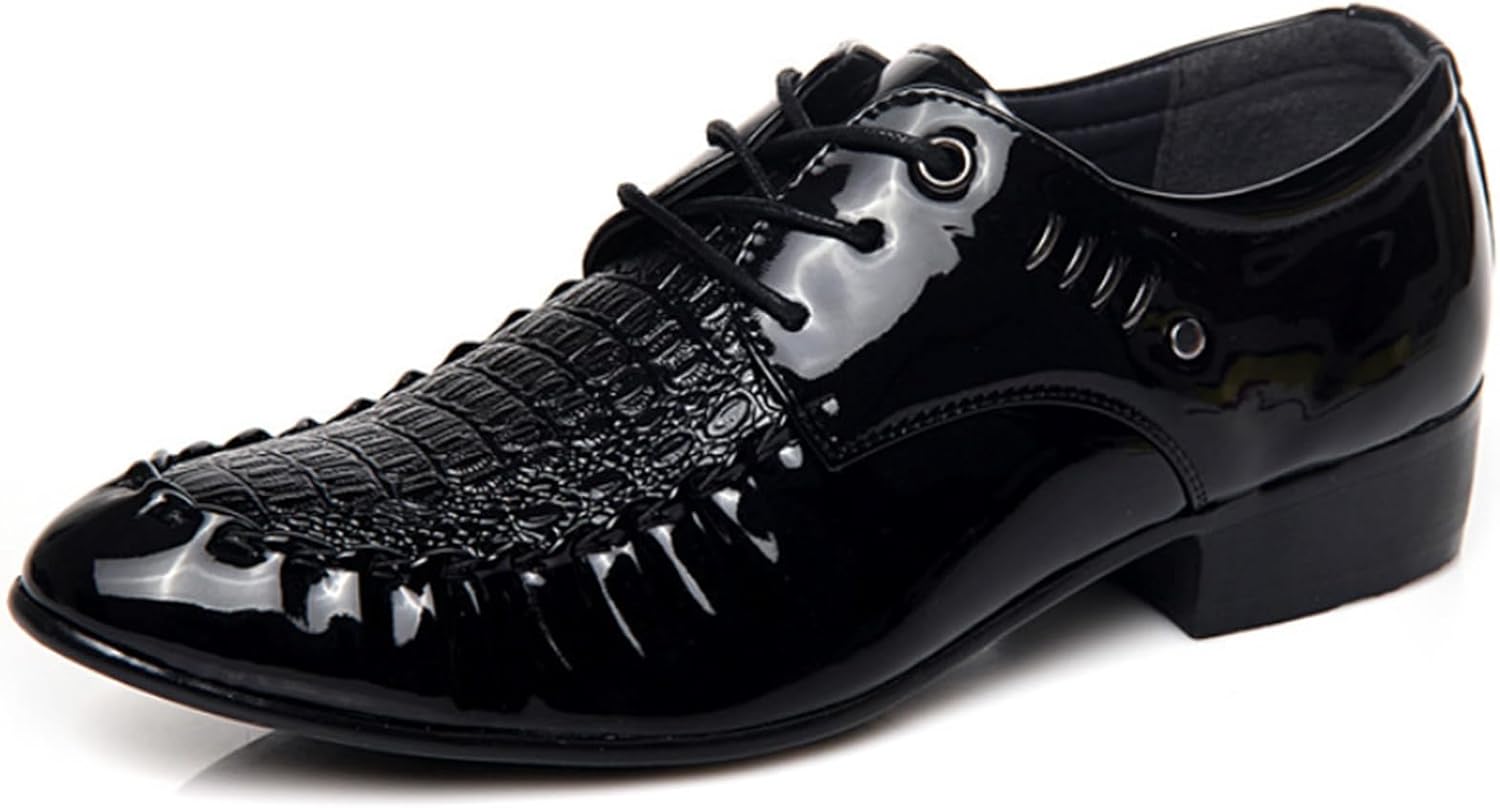 

Мужские туфли ADMLZQQ из кожи в классическом стиле броги с шнуровкой Оксфорд, формальные туфли для мужчин, черный