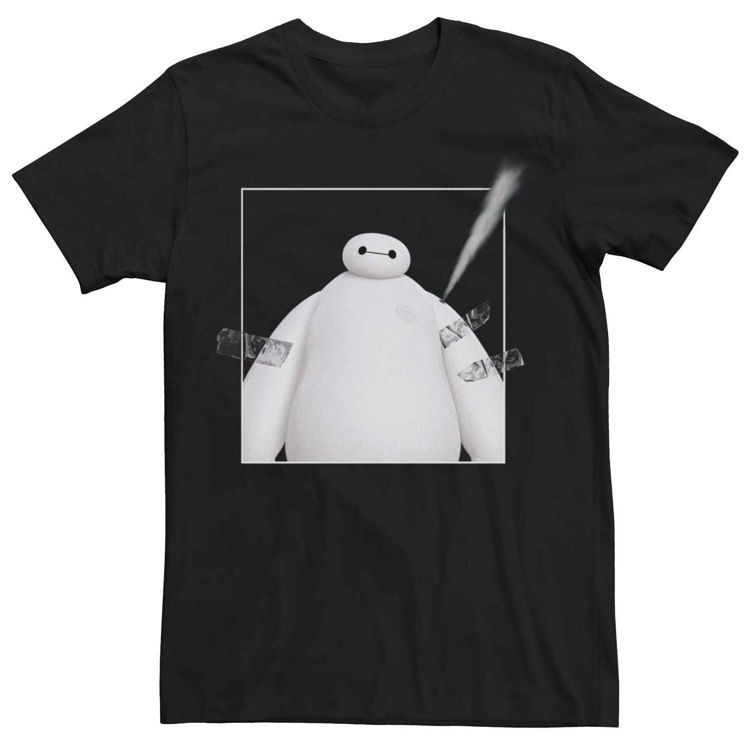 

Мужская футболка Disney Big Hero 6 Baymax с проклеенной лентой Licensed Character
