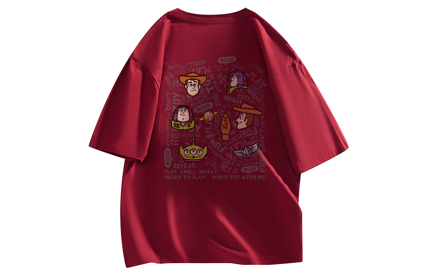 

Футболка унисекс по мотивам мультфильма «История игрушек» Disney, бордовый