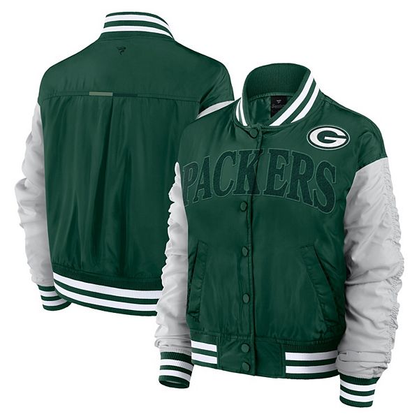 

Женская куртка Fanatics Green Bay Packers Elements Wave на молнии Fanatics Brands - White Label