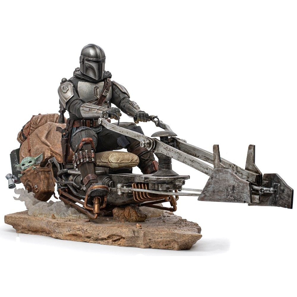 

Iron Studios The Mandalorian — Статуя на спидербайке, Deluxe Art Scale, 1/10