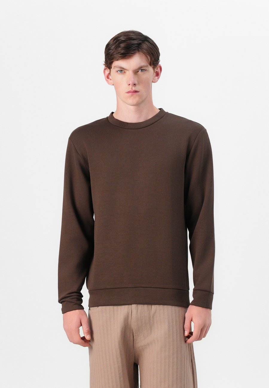 

Толстовка Selected Homme SLHEMANUEL CREW NECK, Demitasse/Brown