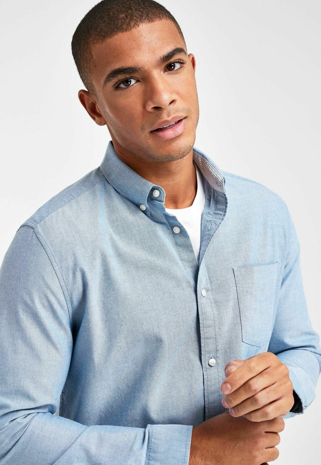 

Рубашка LONG SLEEVE OXFORD REGULAR FIT Next, синий